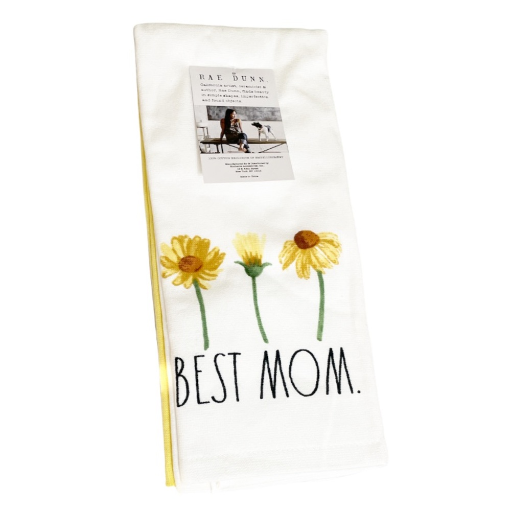 NEW Rae Dunn BEST MOM Set of 3 Kitchen Towels